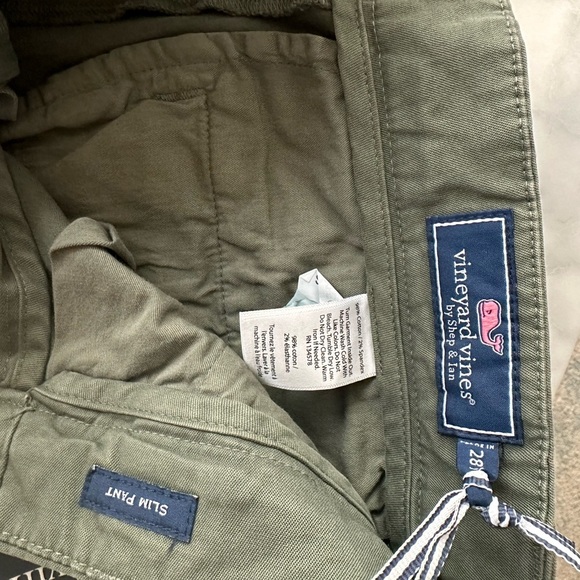 Vineyard Vines Men Slim Fit Pants 28x32 NWT Green - Picture 2 of 8